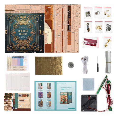 DIY Book Nook Kit: European Travels (Motion Scene)